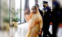 PM Sheikh Hasina returns home after India visit
